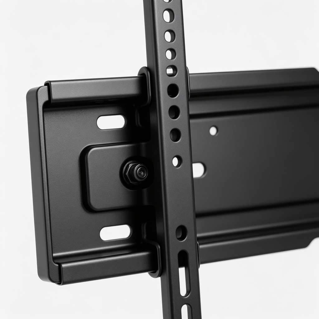 Hubbardharv Support Mural TV 26-65 Pouces - Fixation Murale TV Peut Contenir Jusqu'à 50KG, Accroche Television Mural Inclinable (± 15°) et Étend, Support Vesa 400x400mm Universel pour TV Plat / Incurvé