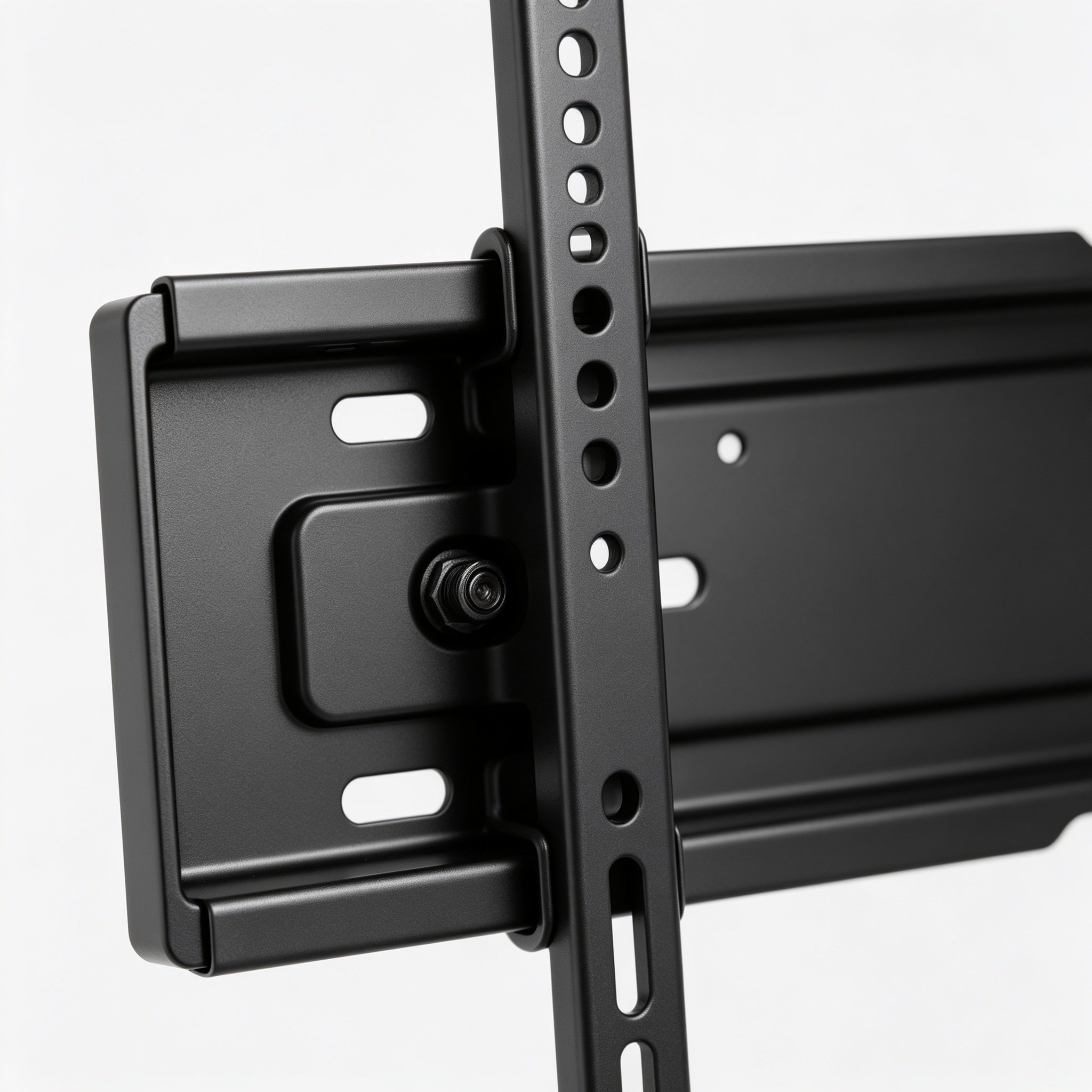 Hubbardharv Support Mural TV 26-65 Pouces - Fixation Murale TV Peut Contenir Jusqu'à 50KG, Accroche Television Mural Inclinable (± 15°) et Étend, Support Vesa 400x400mm Universel pour TV Plat / Incurvé