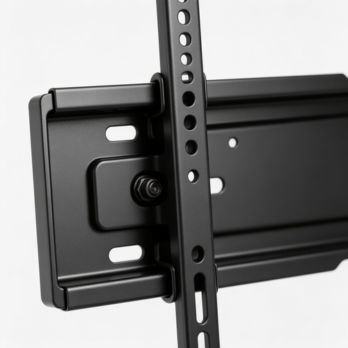Hubbardharv Support Mural TV 26-65 Pouces - Fixation Murale TV Peut Contenir Jusqu'à 50KG, Accroche Television Mural Inclinable (± 15°) et Étend, Support Vesa 400x400mm Universel pour TV Plat / Incurvé