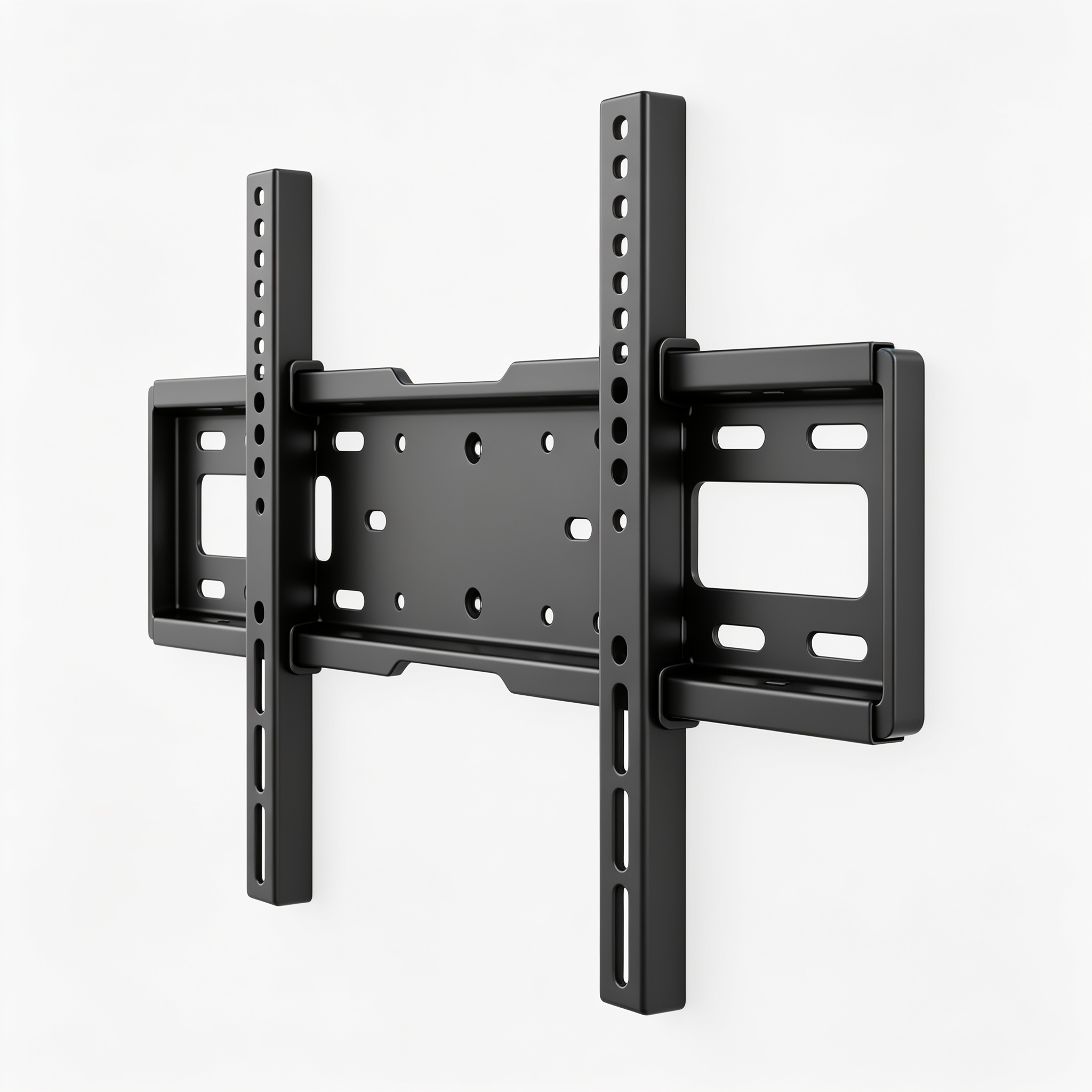Hubbardharv Support Mural TV 26-65 Pouces - Fixation Murale TV Peut Contenir Jusqu'à 50KG, Accroche Television Mural Inclinable (± 15°) et Étend, Support Vesa 400x400mm Universel pour TV Plat / Incurvé