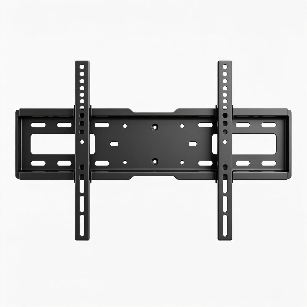 Hubbardharv Support Mural TV 26-65 Pouces - Fixation Murale TV Peut Contenir Jusqu'à 50KG, Accroche Television Mural Inclinable (± 15°) et Étend, Support Vesa 400x400mm Universel pour TV Plat / Incurvé